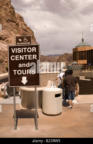 La diga di Hoover al Lago Mead Nevada USA Foto Stock