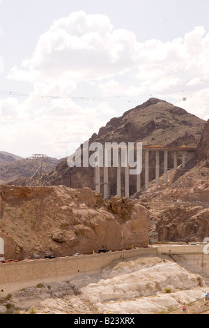 Costruzione di ponti all' Hoover Dam Nevada USA Foto Stock