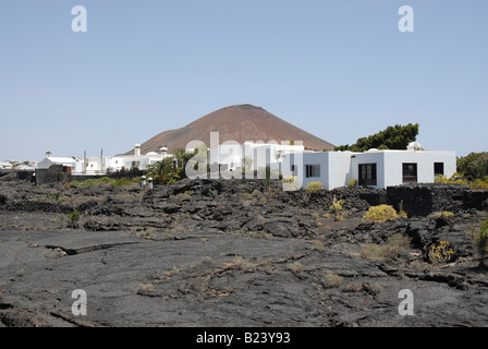 Esterno della Fundacion Cesar Manrique Tahiche vicino a Lanzarote. La residenza privata di un artista Cesar Manrique Foto Stock