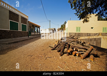 Villaggio di Pico da Cruz, Santo Antao Capo Verde Foto Stock