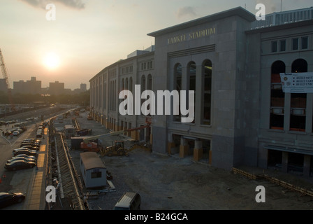 Il nuovo Yankee Stadium di New York borough Bronx in costruzione Foto Stock