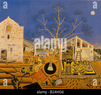 La Fattoria di Joan Miro 1921/22 Foto Stock