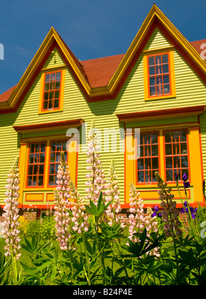 Canada New Brunswick colorati artigiani vittoriano home nel villaggio di St Martins Foto Stock