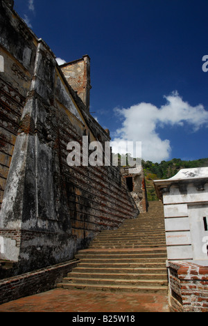 Rovine di Sans Souci Palace, Milot, nord di Haiti Foto Stock