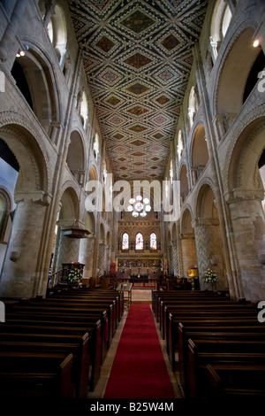 La Chiesa di Santa Croce e San Lorenzo a Waltham Abbey Essex Foto Stock