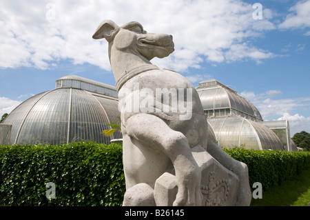 Il levriero bianco di Richmond a Kew Gardens, Londra, Inghilterra, Regno Unito Foto Stock