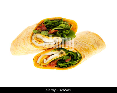 Mozzarella e pomodoro arrosto Wrap Foto Stock