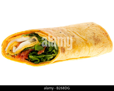 Mozzarella e pomodoro arrosto wrap Foto Stock