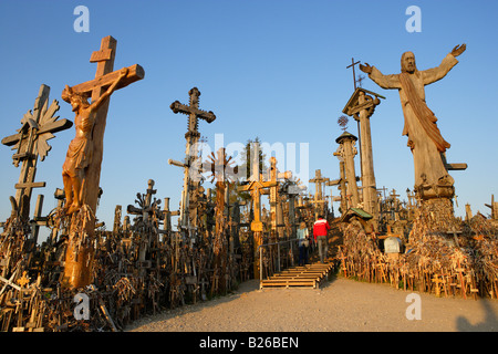 Collina delle Croci di Siauliai, Lituania Foto Stock