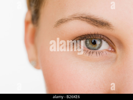 Extreme close up woman's eye Foto Stock