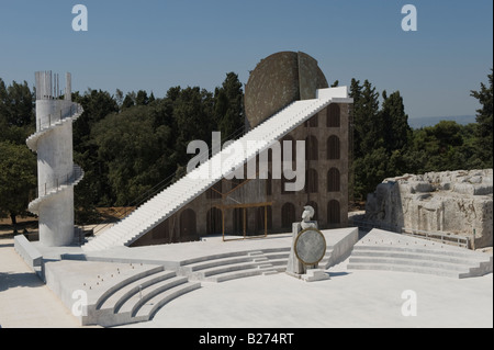 Di scena per la produzione 2008 al Teatro Greco di Siracusa Foto Stock