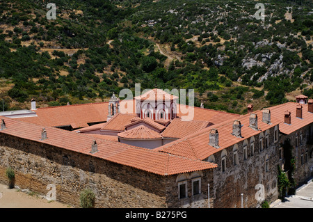 Megali Panaghia Monastero della Vergine Maria Grecia SAMOS Foto Stock