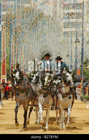 Feria de Caballo en Jerez / Fiera Cavalli a Jerez de la Frontera Foto Stock