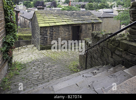 Il vecchio lock up edificio conosciuto come 't'owd Towser e l'edificio più antico di Leeds West Yorkshire R.U. Foto Stock