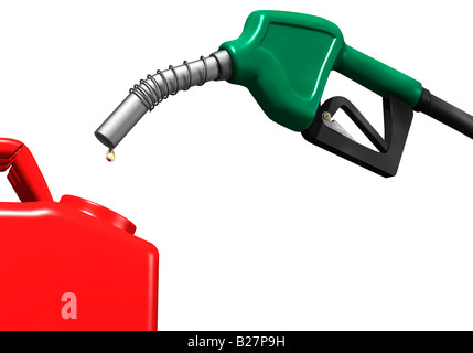 Benzina e la crisi energetica concept Foto Stock