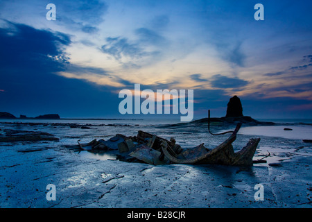 Nab Saltwick vicino a Whitby North Yorkshire Coast Foto Stock