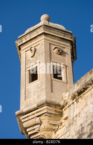 Torre di vedetta Senglea Valletta Malta Foto Stock