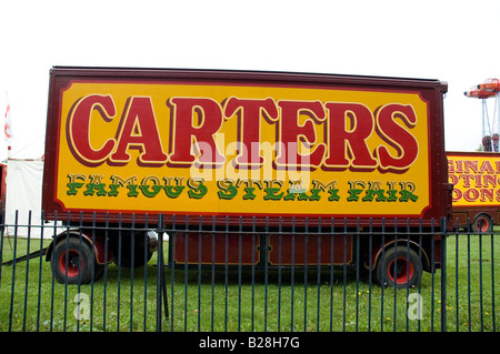 Carradori fiera del vapore, Victoria Park, London, Regno Unito Foto Stock