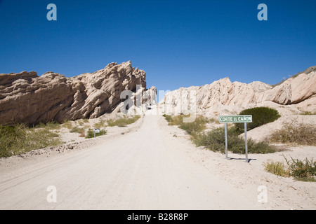 Quebrada de las Flechas, Valles Calchaquies, Argentina Foto Stock