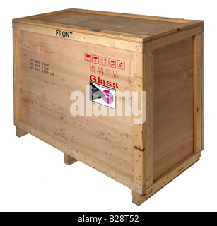 Legno di contenitore di spedizione Foto Stock