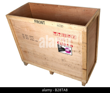Legno di contenitore di spedizione Foto Stock