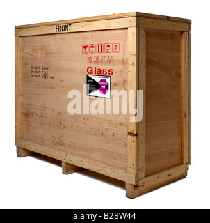 Legno di contenitore di spedizione Foto Stock