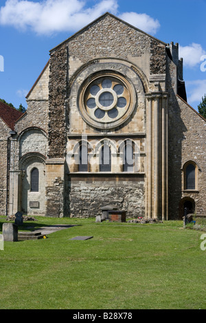 La Chiesa di Santa Croce e San Lorenzo a Waltham Abbey Essex Foto Stock