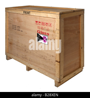 Legno di contenitore di spedizione Foto Stock