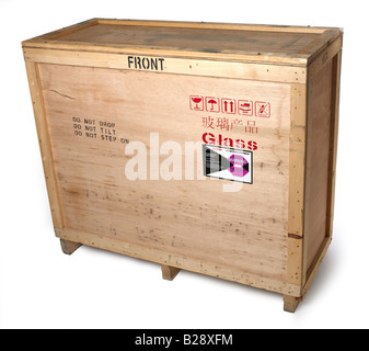 Legno di contenitore di spedizione Foto Stock