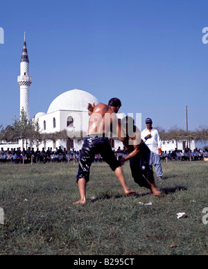 Wrestling di olio nei pressi di Fethiye Turchia Data 17 04 2008 Ref ZB720 112425 0003 credito obbligatoria World Pictures Photoshot Foto Stock