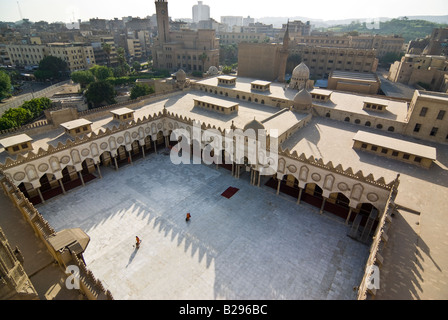 Il cortile al-Azhar moschea, Il Cairo, Egitto Foto Stock