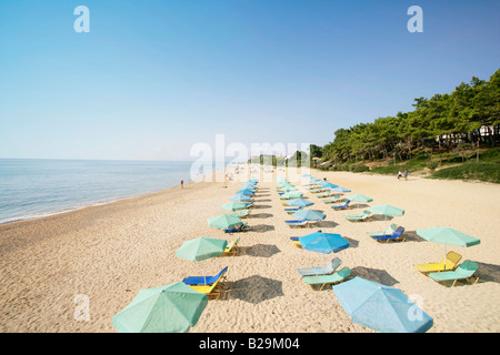 Grecia KEFALONIA Skala spiaggia principale Foto Stock