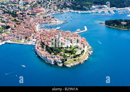 Croazia Istria area della città di Rovigno Foto Stock