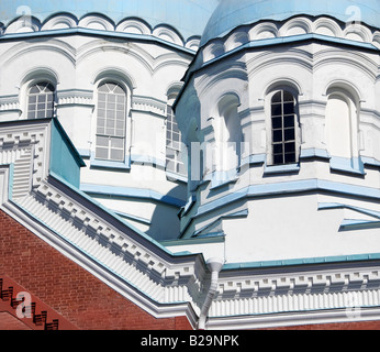 Inserire i dettagli di cupola della cattedrale della Trasfigurazione del Salvatore Valaam Paese Russia Foto Stock