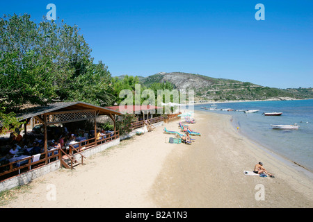 Grecia kefalonia spiaggia di katelios costa sud Foto Stock