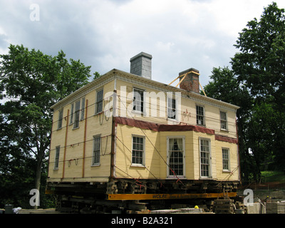 1802 Hamilton struttura Grange durante il passaggio alla nuova posizione Foto Stock