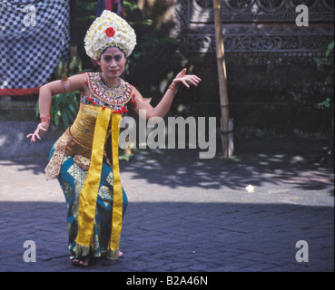 Ballerino Legong - Ubud, Bali, Indonesia Foto Stock