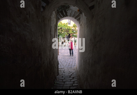 La piazza principale di Szentendre Ungheria Europa Foto Stock