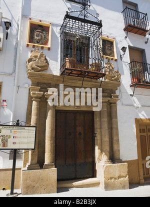 Iznajar provincia di Granada Spagna Casa de Las Columnas Foto Stock