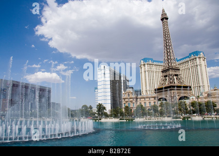 Le fontane del Bellagio a Las Vegas, Nevada Foto Stock