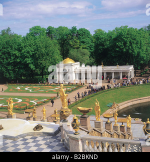 Peterhof Palace San Pietroburgo Russia Foto Stock