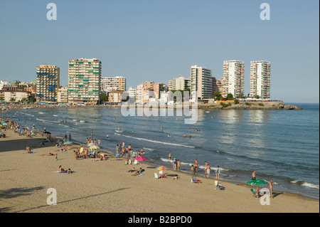 Oropesa del Mar, Valencia, Spagna, spiaggia, vacanze, ferie, urbanista, estate, urbanistica, edificio, viaggio, destinazione Foto Stock