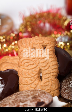 Spekulatius e altri biscotti di Natale Foto Stock