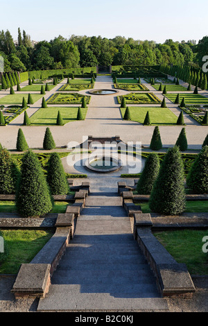 Terrazza giardino, Kamp Abbey, ricostruito giardino barocco, Kamp-Lintfort, Bassa Renania, Renania settentrionale-Vestfalia Foto Stock