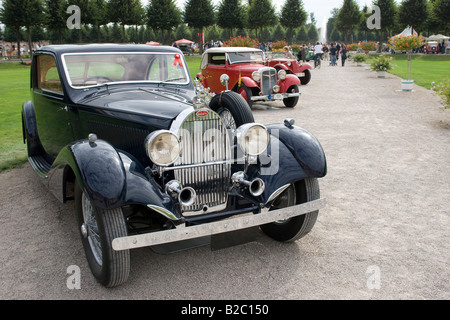 Bugatti 57 coupe, F 1933 - 39, auto d'epoca di Gala in Schwetzingen, Baden-Wuerttemberg, Germania, Europa Foto Stock