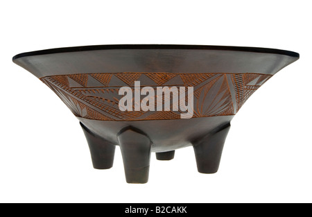 SAMOA tipica tradizionale ciotola di Kava fatti a mano da UAFATO vasca intagliato bere preparazione preparazione ciotola di legno rituale ceremonie hom Foto Stock