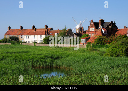 Cley Windmill Cley accanto al mare, Norfolk England Regno Unito Foto Stock