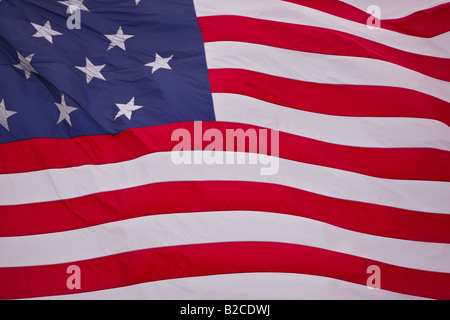 BALTIMORE, MARYLAND, Stati Uniti d'America - 15-star e 15-striscia United States Flag sorvolano Federal Hill. Foto Stock