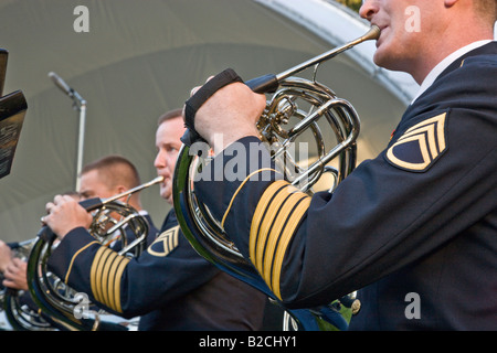 Oregon Esercito Nazionale banda di guardia. Foto Stock