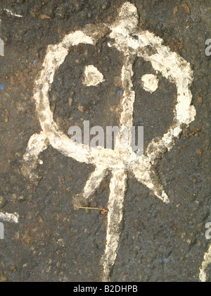 Incisioni rupestri di Guri, Venezuela. Rupest art. Petroglifos del Guri, Venezuela. Galeria de Arte Nacional, Caracas Foto Stock